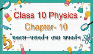 Class 10 Science Chapter 10 Prakash-Pravartan Tatha Apvartan